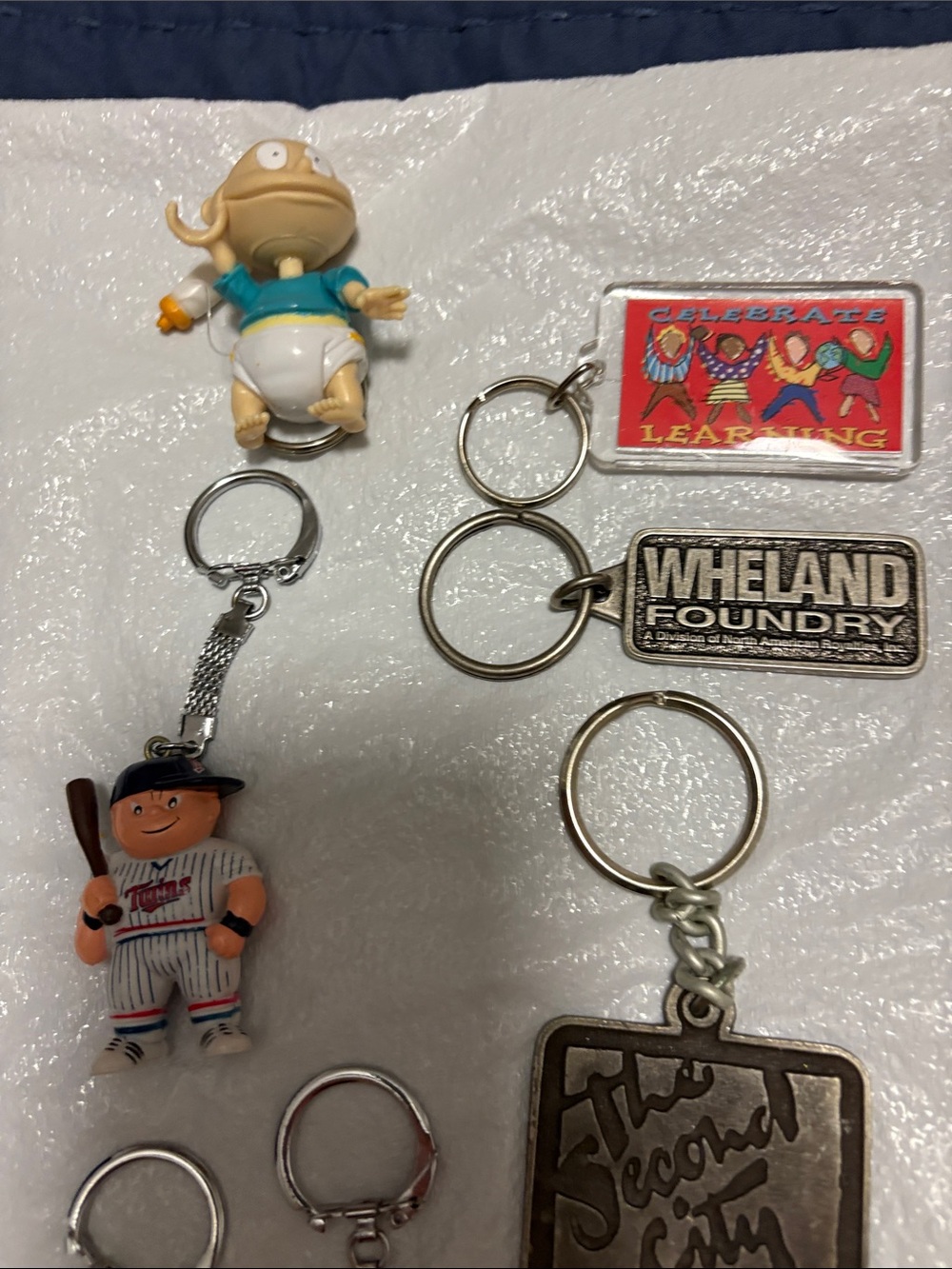 Assorted Keychain Collection - Multi-Color Keyring Set - Picture 10 of 10